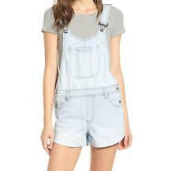 STS Blue Sienna Junior Cotton Shortalls Light Wash in North Ironwood - Picture 1 of 17
